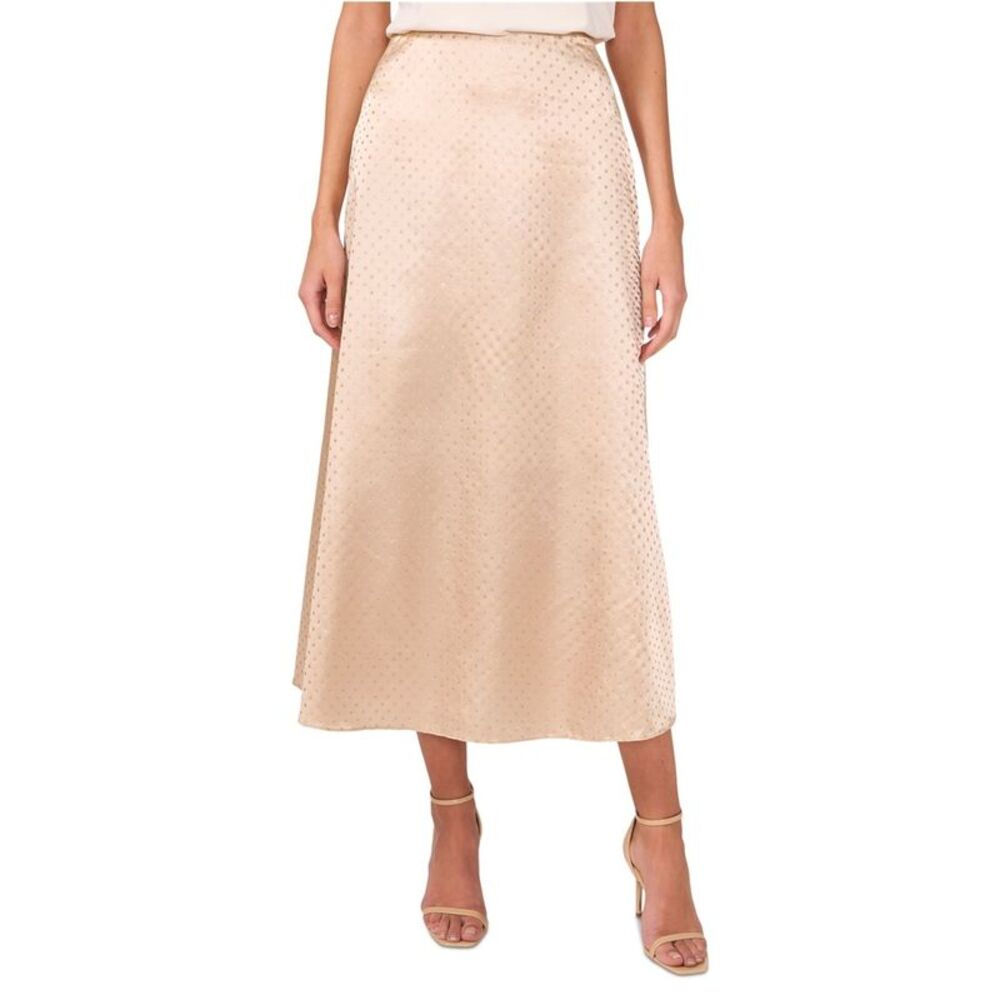 Vince Camuto Womens Embellished Midi A-line Skirt, NWT